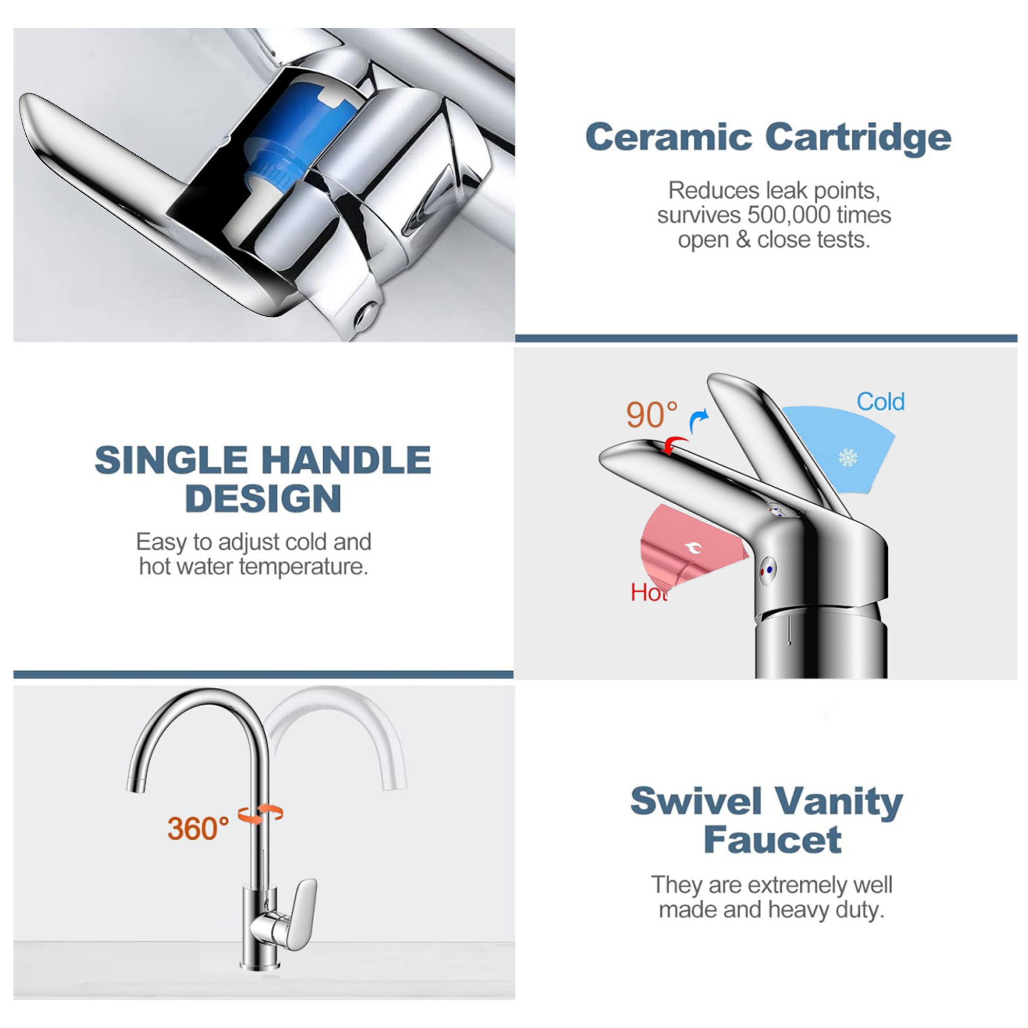 878 Series Kitchen / Vanity Faucet — 87805