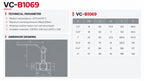 Technische specificaties en maattekening VC-B1069